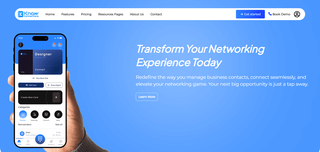 Know Connection App Screenshot
